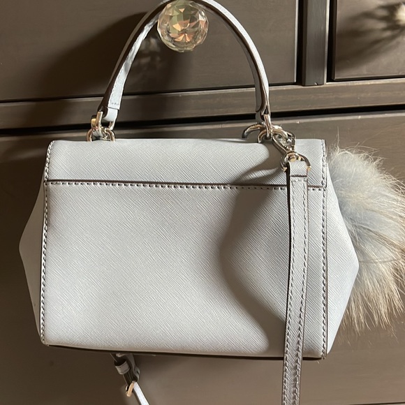 Michael kors mini purse light blue with matching poof and card holder - Picture 2 of 5